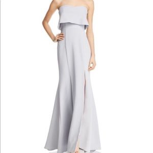 Aqua strapless dress